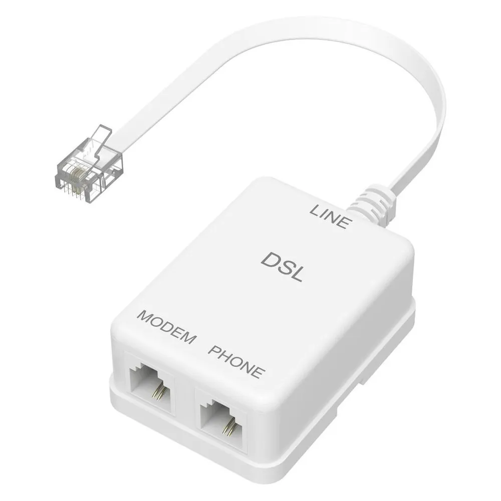 Hama ADSL-Filter 6p4c-Klinkenstecker / 2 6p4c-Klinkenbuchsen