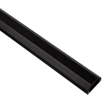 Alu-Kabelkanal, eckig, 110/5/2,6 cm, Schwarz (00020645)