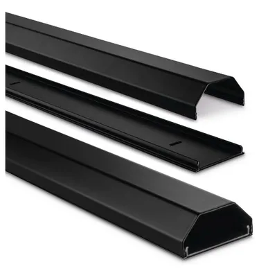 Alu-Kabelkanal, eckig, 110 x 5 x 2,6 cm, Schwarz (00220987)