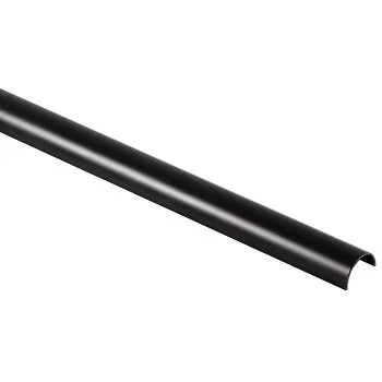 Alu-Kabelkanal, halbrund, 110/3,3/1,8 cm, Schwarz (00083170)