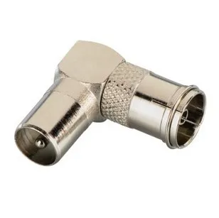 Antennen-Adapter, Koax-Stecker - Koax-Kupplung, 90° (00122458)