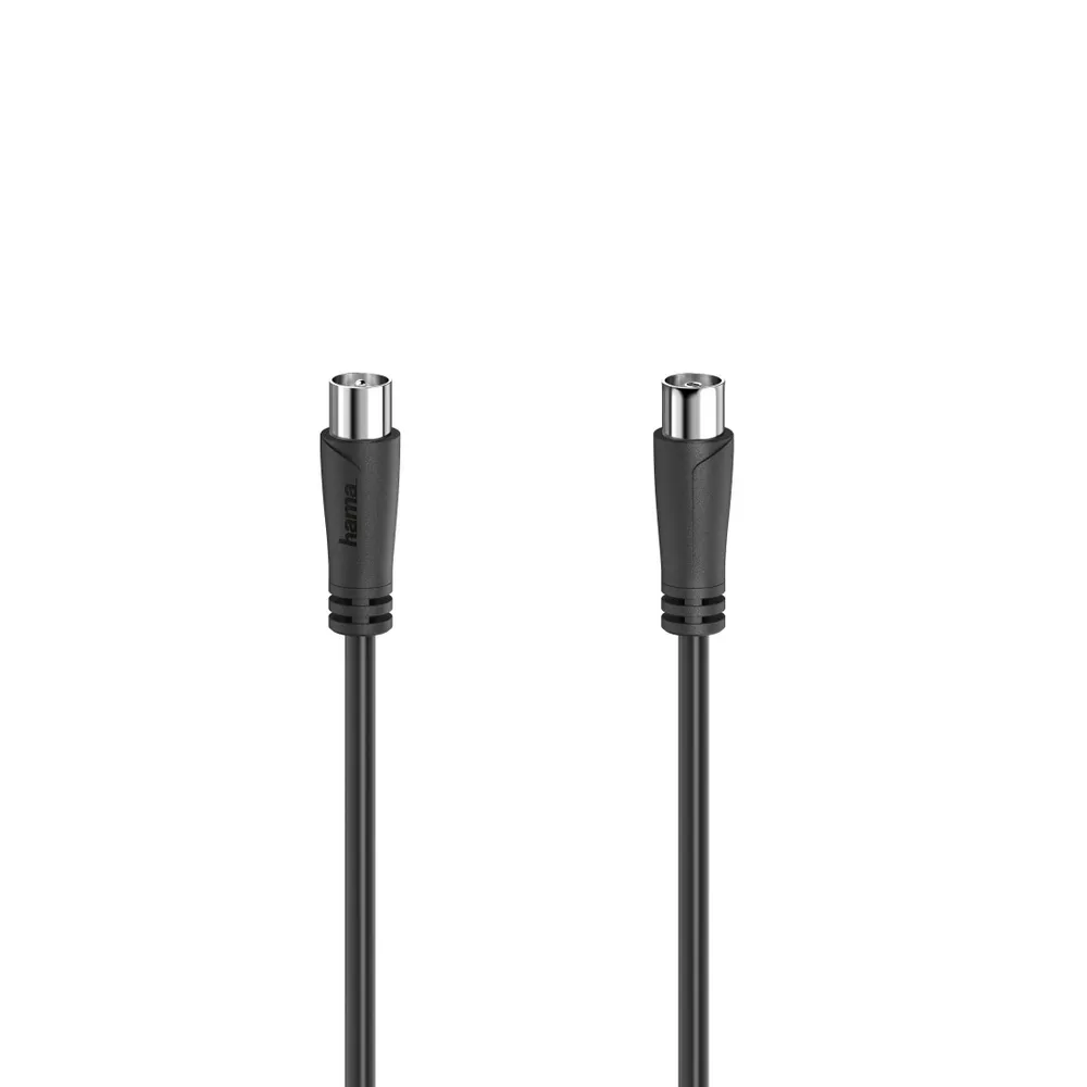 Antennen-Kabel, Koax-Stecker - Koax-Kupplung, 3,0 m, 90 dB, Schwarz (00205053)