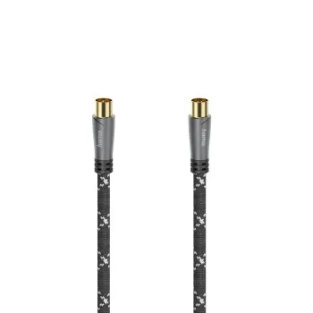 Antennen-Kabel, Koax-Stecker - Koax-Kupplung, Metall, verg., 1,5 m, 120 dB (00205070)