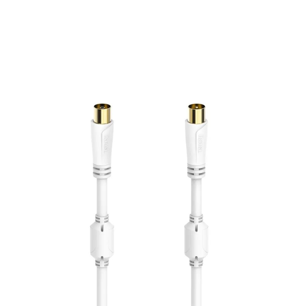 Antennen-Kabel, Koax-Stecker - Koax-Kupplung, vergoldet, 7,5 m, 100 dB (00205249)