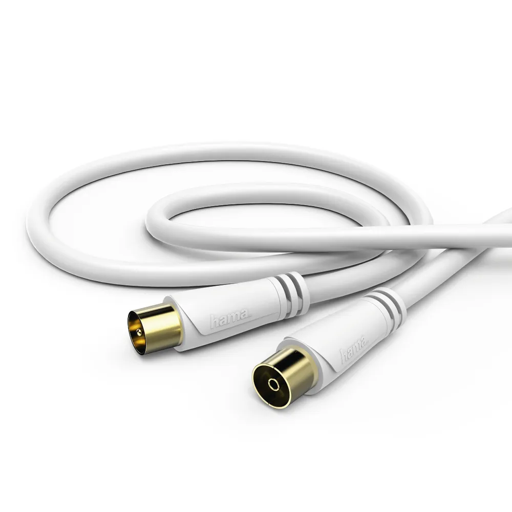 Antennen-Kabel, Koax-Stecker - Koax-Kupplung, vergoldet, 1,5 m, 90 dB (00179243)