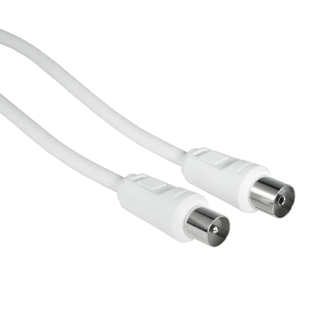 Antennen-Koax-Kabel 1,5m - 85dB weiß (182193) Empfangstechnik Zubehör