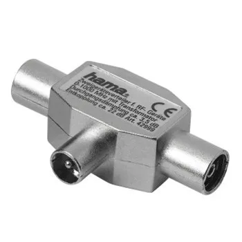 Antennen-Verteiler, Koax-Stecker - 2 Koax-Kupplungen, Metall (00122470)