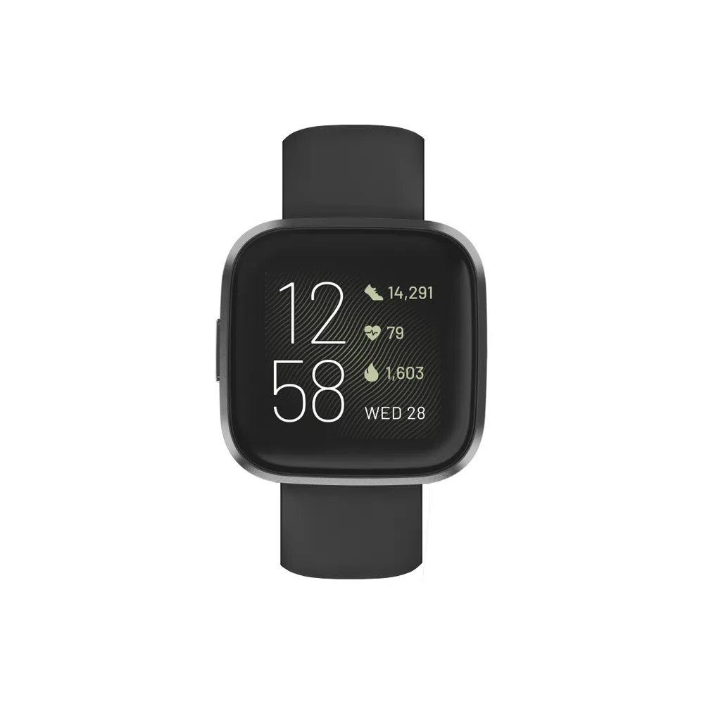 Armband für Fitbit Versa 2/Versa (Lite), Silikonarmband zum Tauschen, Schw. (00086230)