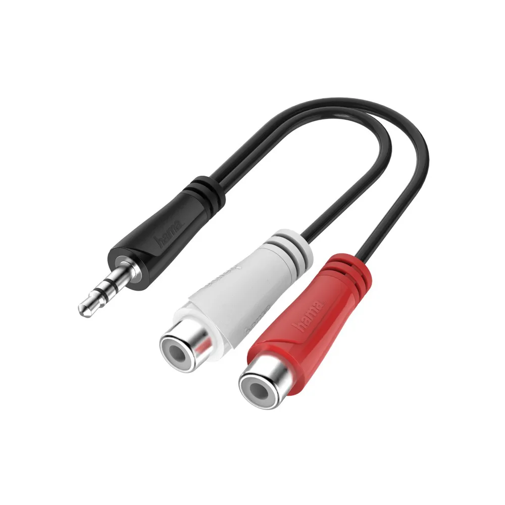 Audio-Adapter, 3,5-mm-Klinke-Stecker - Cinch-Buchse, Stereo (00200350)