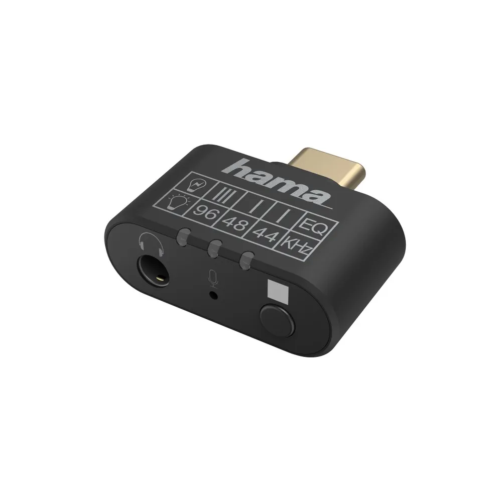 Audio-Adapter, USB-C-Stecker - 3,5-mm-Klinke-Buchse, Equalizer, Mikrofon (00200302)