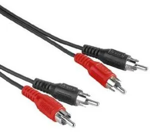 Audio-Kabel 2 Cinch-Stecker - 2 Cinch-Stecker, 5 m (00030468)
