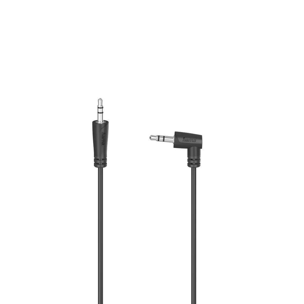 Audio-Kabel, 3,5-mm-Klinken-St. 90° - 3,5-mm-Klinken-St., Stereo, 0,5 m (00205285)