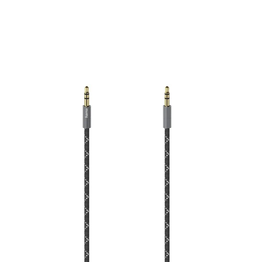 Audio-Kabel, 3,5-mm-Klinken-St. - St., Stereo, Metall, vergoldet, 1,5 m (00205130)