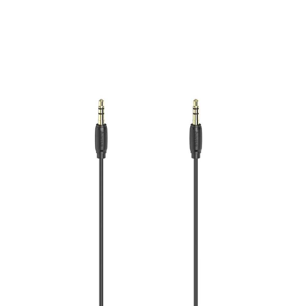 Audio-Kabel, 3,5-mm-Klinken-St. - St., Stereo, vergoldet, ultradünn, 0,5 m (00205117)