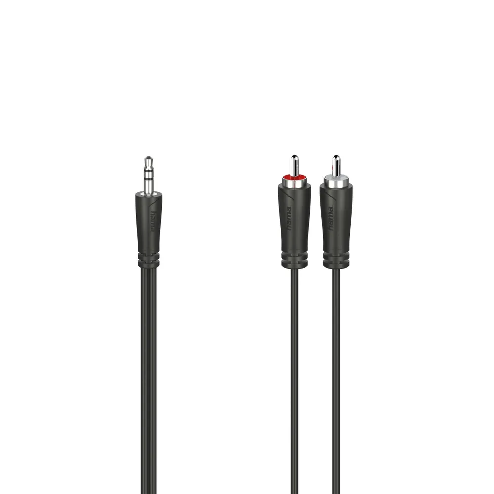 Audio-Kabel, 3,5-mm-Klinken-Stecker - 2 Cinch-Stecker, Stereo, 5,0 m (00200721)