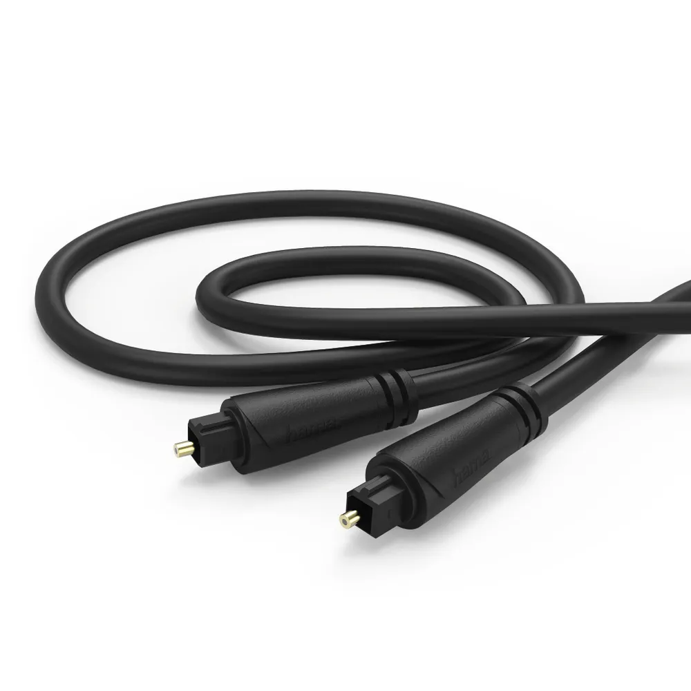 Audio-Lichtleiter-Kabel, ODT-Stecker (Toslink), vergoldet, 0,75 m (00179210)