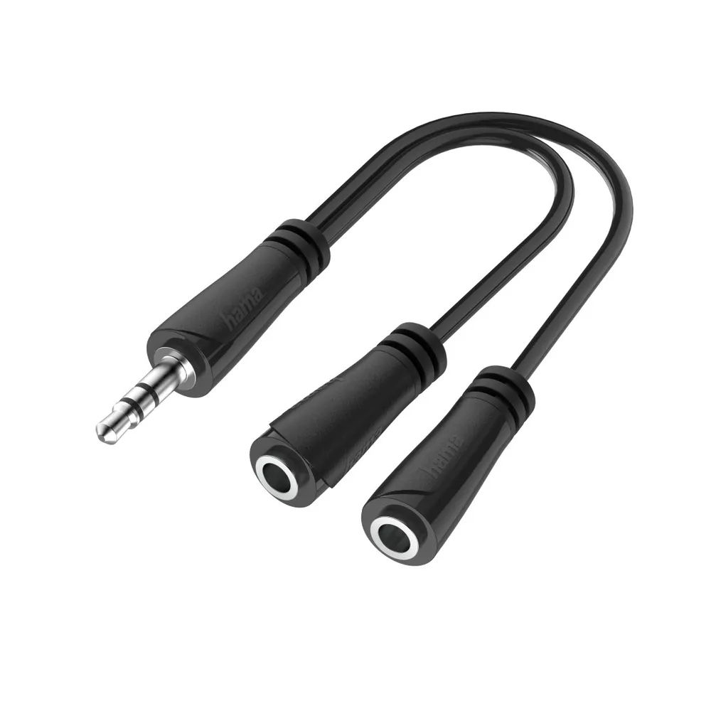 Audio-Splitter, 3,5-mm-Klinke-Stecker - 2x 3,5mm-Klinke-Buchse, Stereo (00200349)