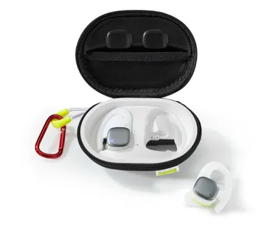 "Bluetooth®-Kopfhörer ""Spirit Athletics"", True Wireless, Ohrbügel, Weiß/Gelb (00184115)"
