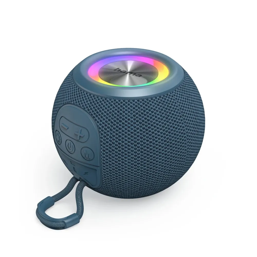 "Bluetooth®-Lautsprecher ""Ball Shape Speaker"", 5 Licht-Modi, 5W, Blau (00188239)"