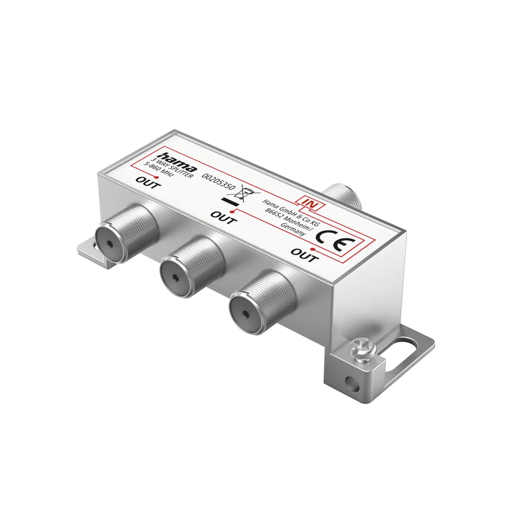 Breitband-Kabelverteiler, 3-fach, voll geschirmt (00205350)