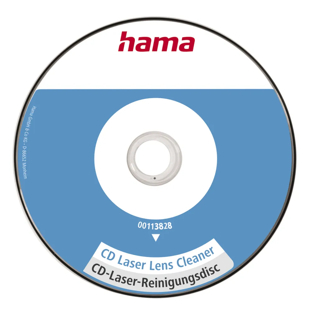 CD-Laser-Reinigungsdisk, mit Reinigungsflüssigkeit, einzeln verpackt (00113828)
