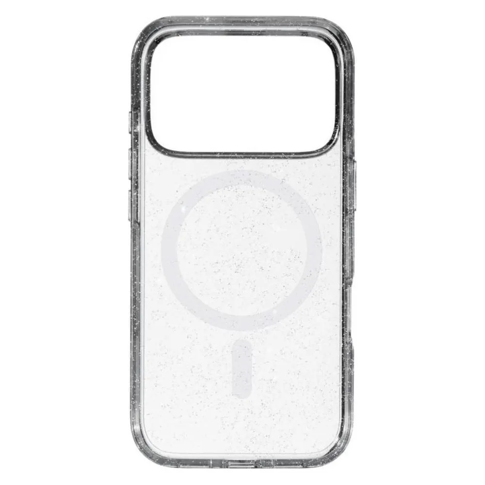 Cover "Mag Glitter" für Apple iPhone 17 Pro, Transparent