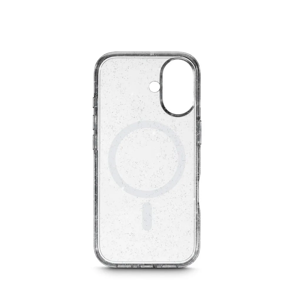 "Cover ""Mag Glitter"" für Apple iPhone 17, Transparent (00016696)"