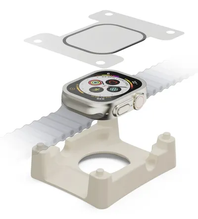 "Displayschutz ""Super Hybrid"" f Apple Watch Ultra/Ultra 2, 49mm,Montagehilfe (00222771)"