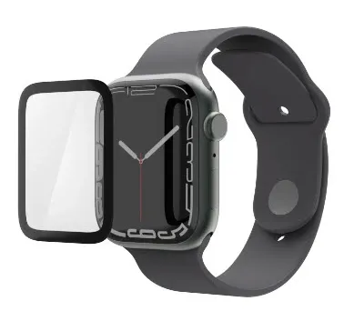 "Displayschutz ""Super Hybrid"" für Apple Watch 7/8/9, 45 mm, Montagehilfe (00222769)"