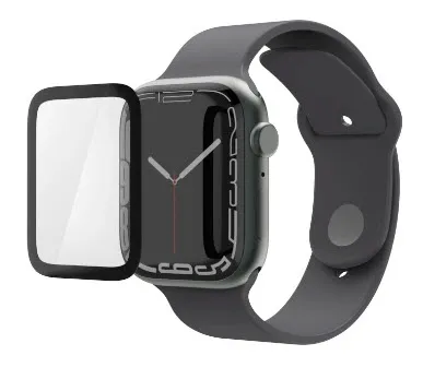 "Displayschutz ""Super Hybrid"" für Apple Watch 7/8/9, 41 mm, Montagehilfe (00222770)"