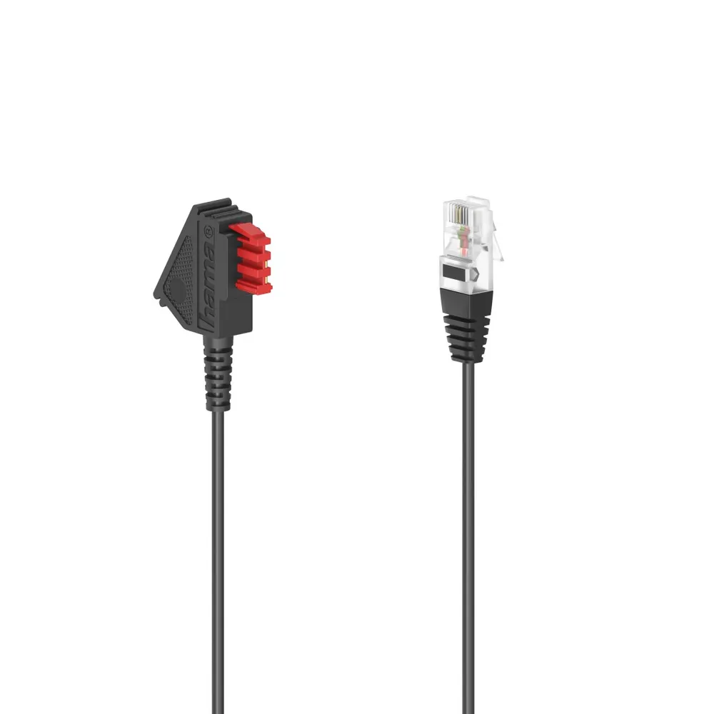 DSL-Box-Kabel, TAE-F-Stecker - Modular-Stecker 8p2c, 6 m, Schwarz (00201116)
