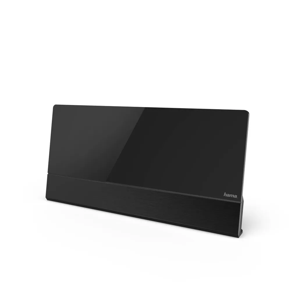 DVB-T/DVB-T2-Zimmerantenne, Performance 55, flach, aktiv, Schwarz (00121704)