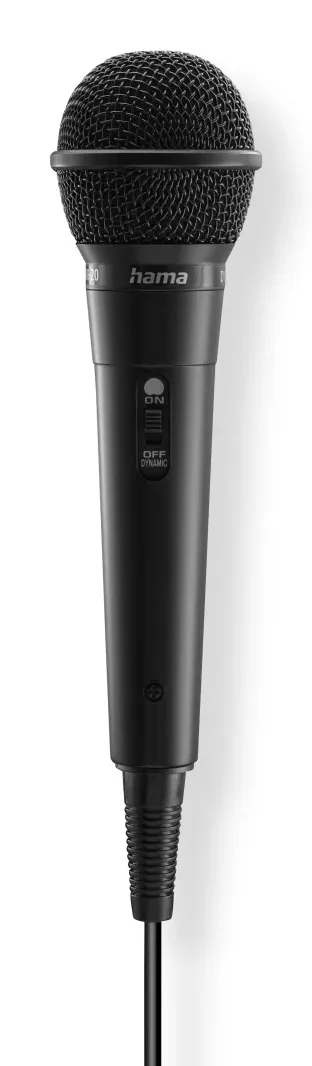 "Dynamisches Mikrofon ""Party"", Klinkenkabel 2,5 m + Adapter, Ein/Aus (00046000)"