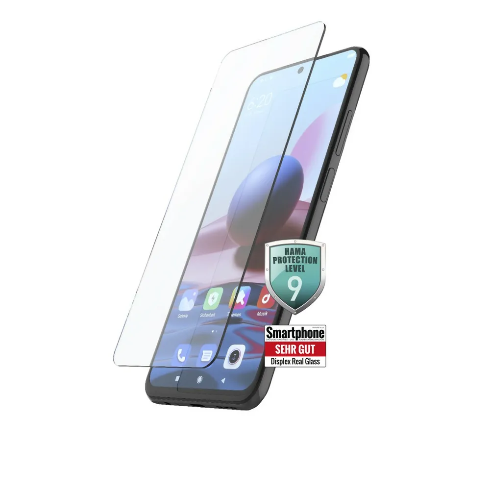 "Echtgl.-Displayschutz ""Pr. Crystal Glass"" f Redmi 10 (22)/Note 10 5G/M3 Pro (00195587)"