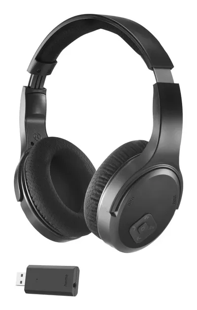 Fernseh-Kopfhörer, Over-Ear, 2,4 GHz-Dongle + Bluetooth®, Lautstärkeregler (00221847) TV-Kopfhörer