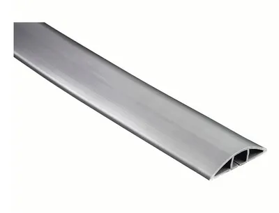 Flexibler Kabelkanal, selbstklebend, halbrund, 180 x 6 x 1 cm, PVC, Grau (00220983)