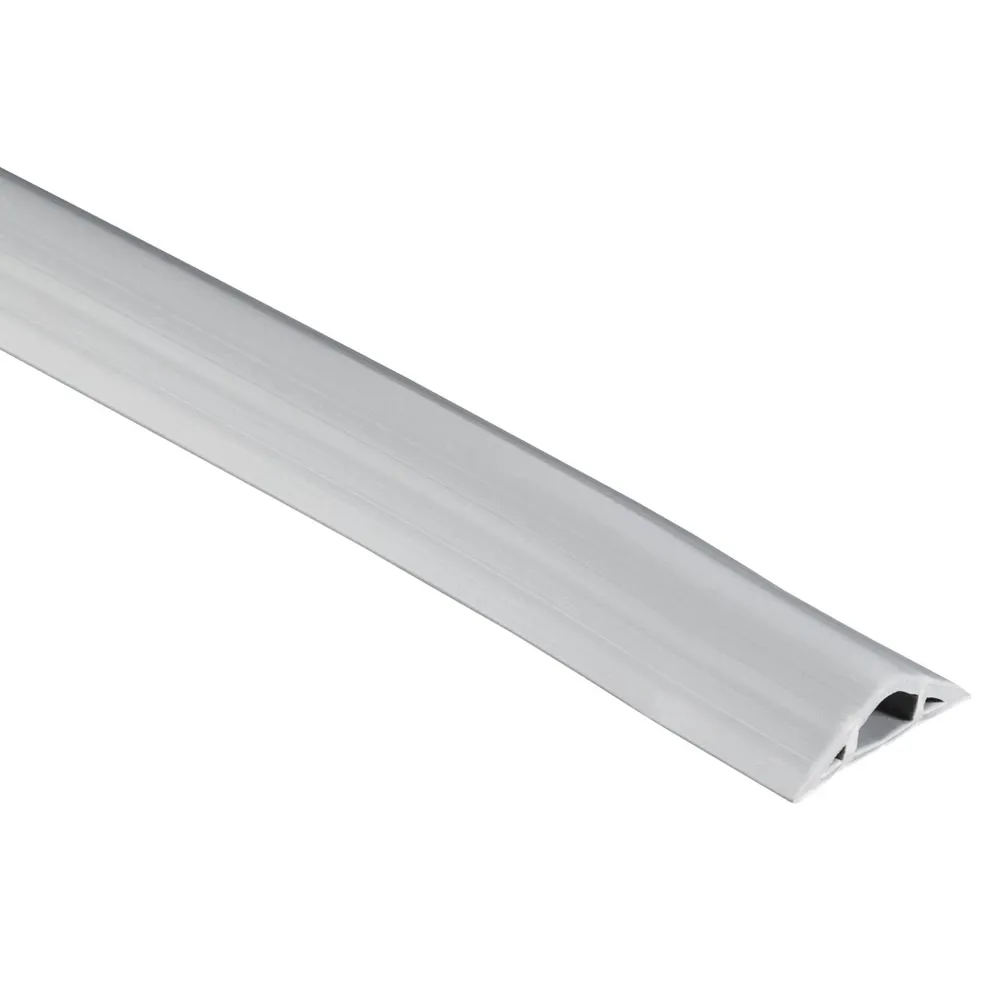 Flexibler Kabelkanal, selbstklebend, halbrund, 180 x 3 x 1 cm, PVC, Grau (00220982)