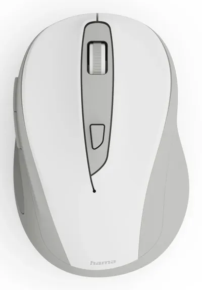 Funkmaus WM-400, ergonomisch, optisch, 6 Tasten, ohne Klickgeräusch, Weiß (00173078)