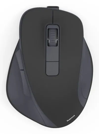 Funkmaus WM-500, ergonomisch, 6 Tasten, ohne Klickgeräusch, Akku, Schwarz