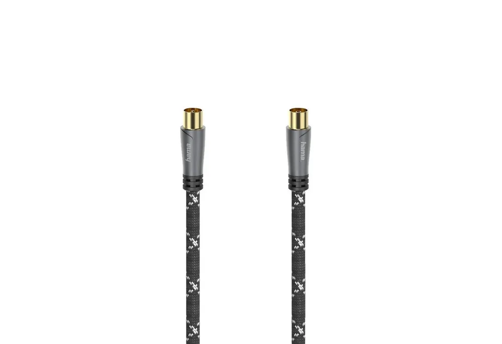 Hama 120dB TV-Kabel Signalübertragungskabel Optimale Empfangsqualität SAT-Kabel, (300 cm)