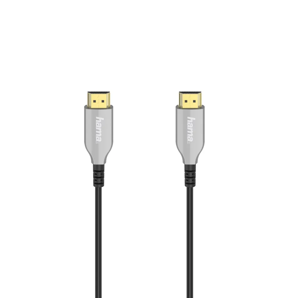 Hama 20m HDMI-Kabel Lang Anschluss-Kabel Optisch Aktiv Video-Kabel, HDMI, (2000 cm), AOT 4K UHD Full HD TV 3D HD TV LED LCD OLED Plasma vergoldete Stecker