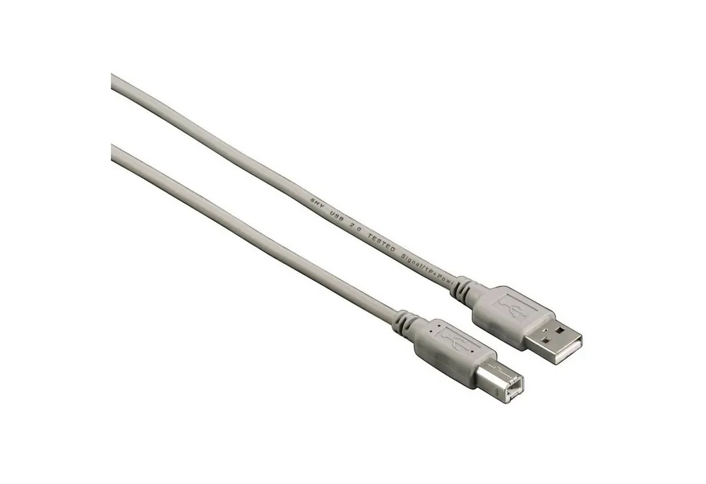 Hama 4m USB-Kabel USB-A-Stecker auf USB B-Stecker USB-Kabel, USB Typ A,USB Typ B, Keine (400 cm), USB 2.0 PC Notebook Maus Tastatur Drucker Scanner Webcam Festplatte