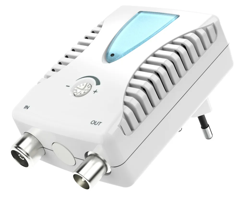 Hama Antennenverstärker, BK Verstärker, CATV-Verstärker, 25 dB, regulierbar Verstärker (0 W)