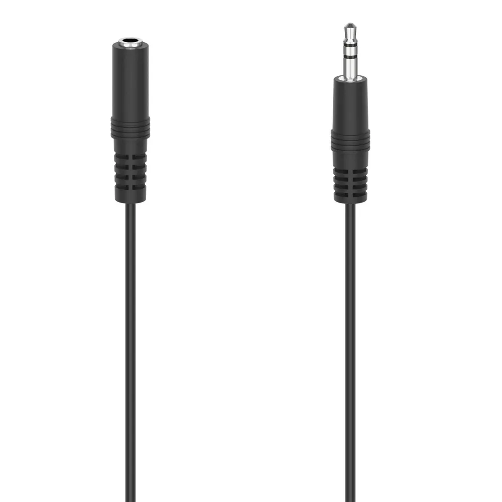 Hama Audio-Kabel, 3,5-mm-Klinken-Stecker/Kupplung, Stereo, 2,5 m Audio-Kabel, 3,5-mm-Klinke, 3,5-mm-Klinke