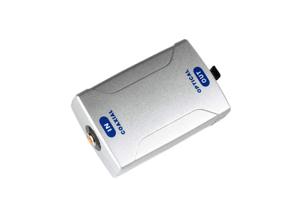 Hama Audio Konverter Digital Koax zu Toslink Audio-Kabel, Toslink,Digital Koax,Cinch, ODT Toslink, Adapter Koaxial Cinch auf Optisch Audio Digital Cinch zu ODT Toslink