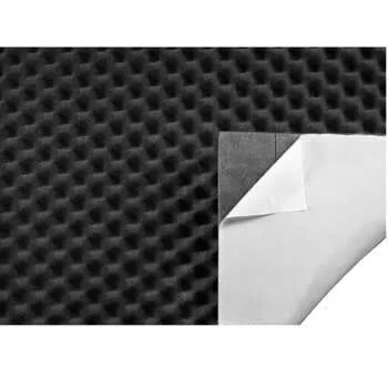 Hama Car-Hifi Schallschutzisolierung Selbstklebend Subwoofer (Akustik Schaumstoff Dämmung Stoff Subwoofer-Boxen Reserverad-Mulde)
