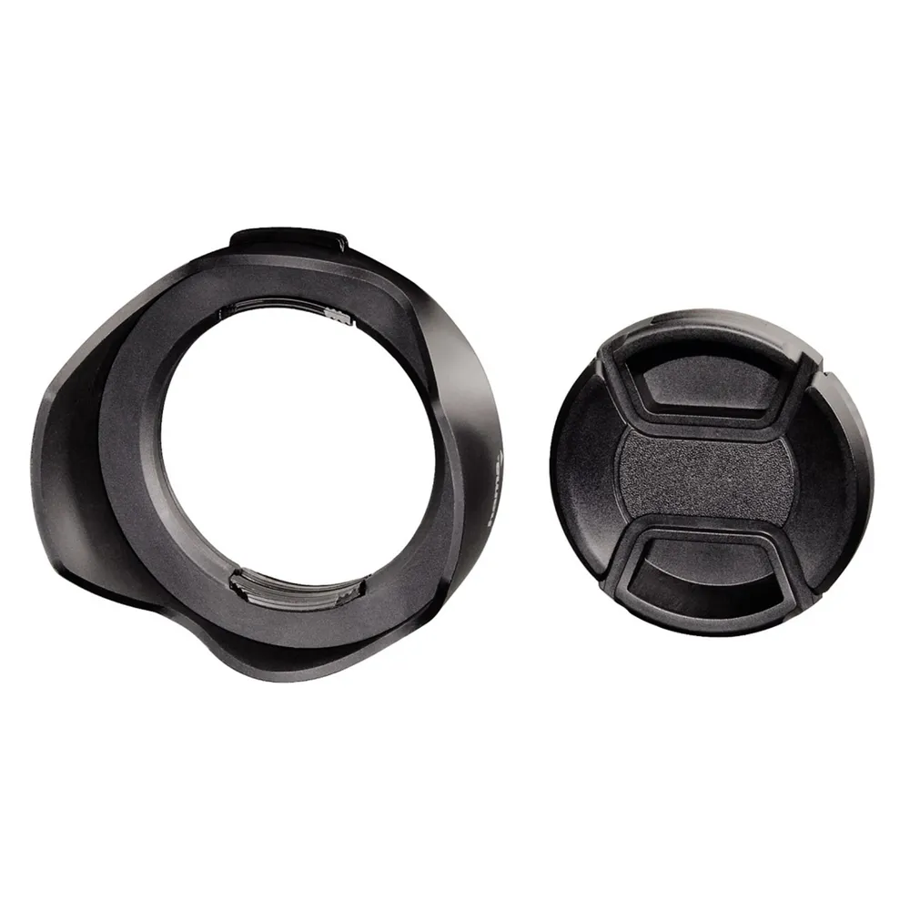 Hama Gegenlichtblende Snap mit Objektivdeckel 58mm Gegenlichtblende (Universal Sonnenblende Objektiv Deckel Blende Weitwinkel Schutz)