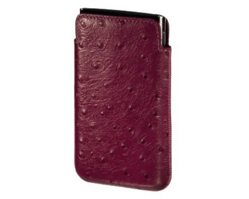 Hama Handyhülle Leder Universal Tasche Pouch Famous Pink Gr L, Schutz-Hülle Etui für klassisches Handy MP3 MP4-Player Audio-Player