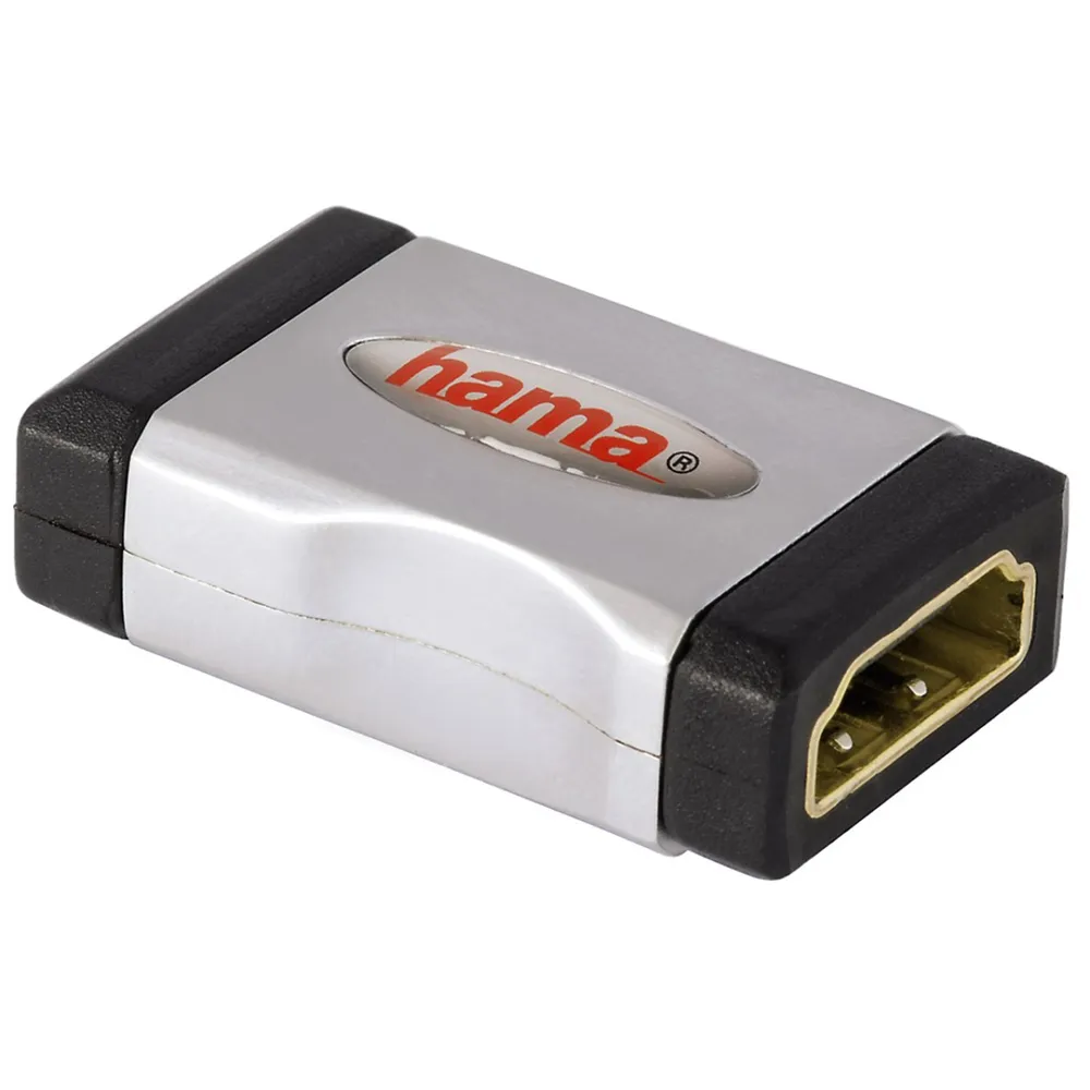 Hama HDMI Adapter Verbinder Kupplung auf Kupplung Video-Kabel, HDMI, (1 cm), Buchse Verbinder HDMI-Kabel Verlängerung 4K UHD