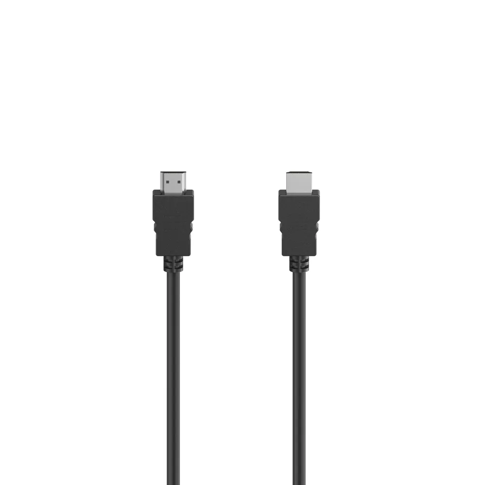 Hama HDMI Kabel 4K, High Speed Ethernet mit 3D Übertragung, HDMI Stecker HDMI-Kabel, HDMI, HDMI (150 cm), Länge 1,5 m, geschirmt, Audiorückkanal (ARC), Hochauflösung, schwarz